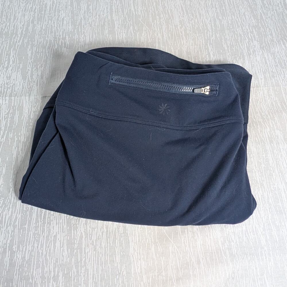Athleta Tee Time Skort Womens Size Large Blue Gold Activewear